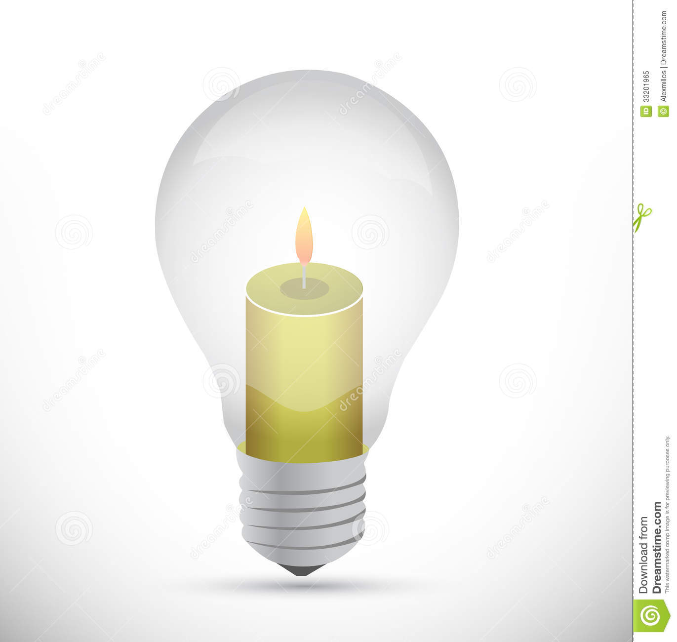 Poster Design Light Bulb Candles