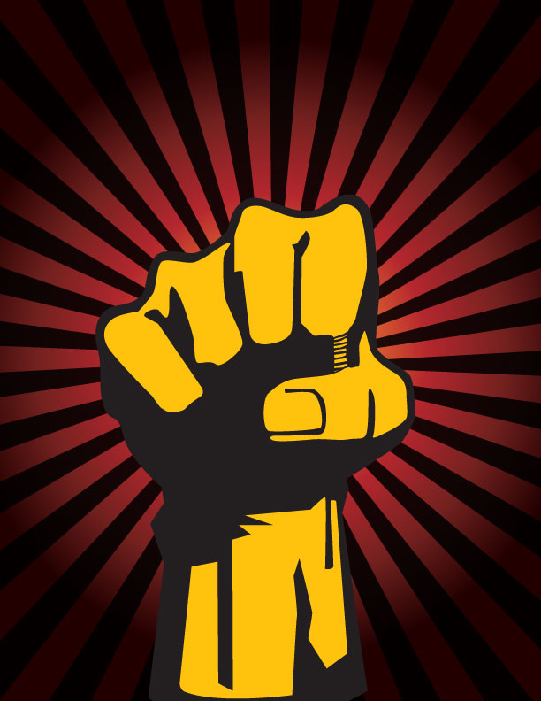 Protest Fist Vector Art