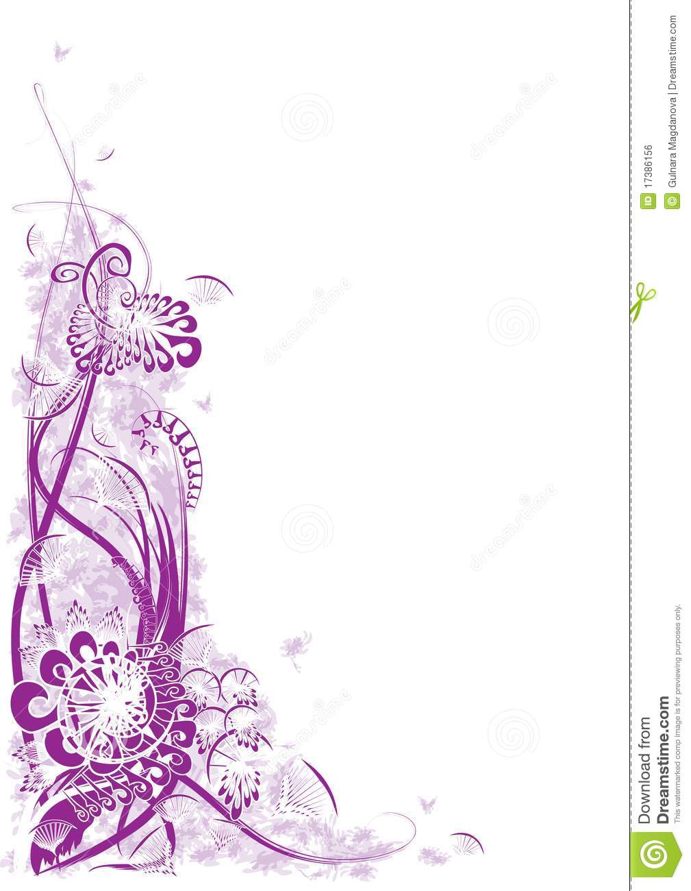 Purple Corner Border Designs Purple Corner Border Designs