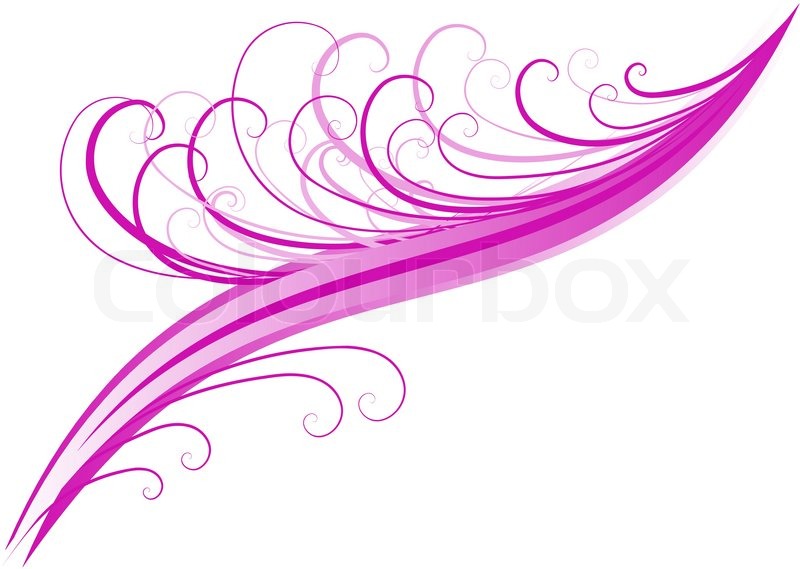 Purple Swirl Design Border