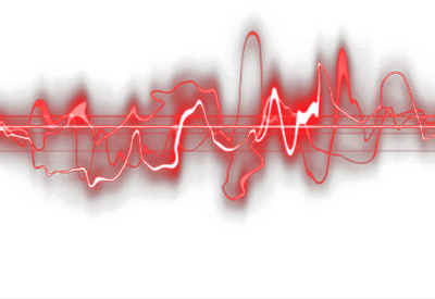Red Music Sound Wave