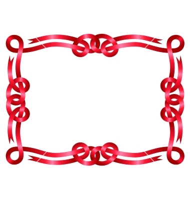 Red Ribbon Borders and Frames