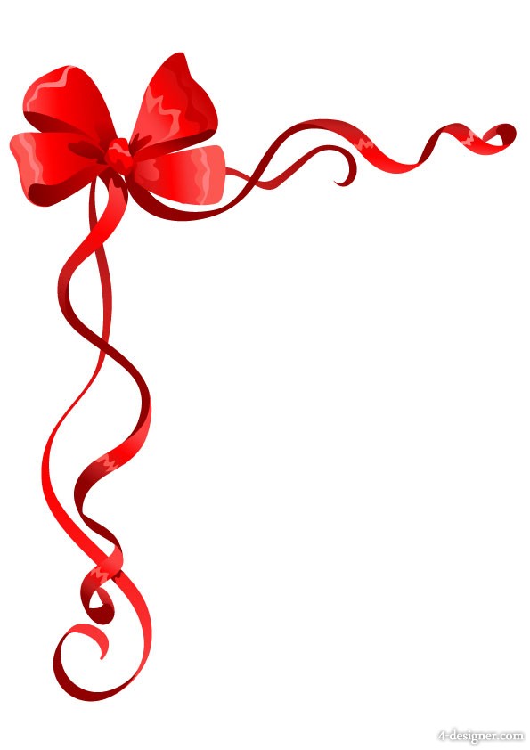 15 Photos of Christmas Ribbon Frame Free Vectors