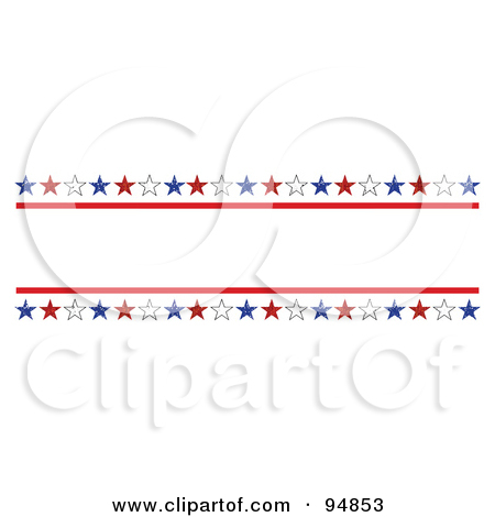 Red White and Blue Borders Clip Art Free