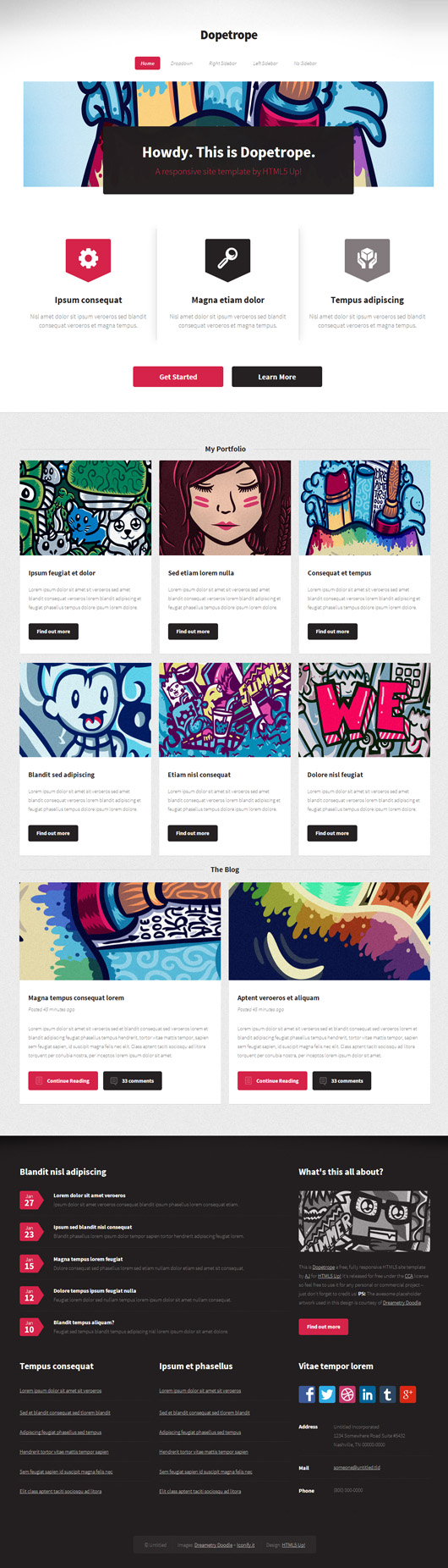 Responsive Website Design Templates PSD Free Download