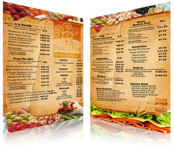 Restaurant Menu Design Ideas