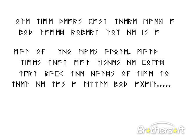 Rune Alphabet Font