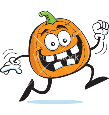 Running Pumpkin Clip Art