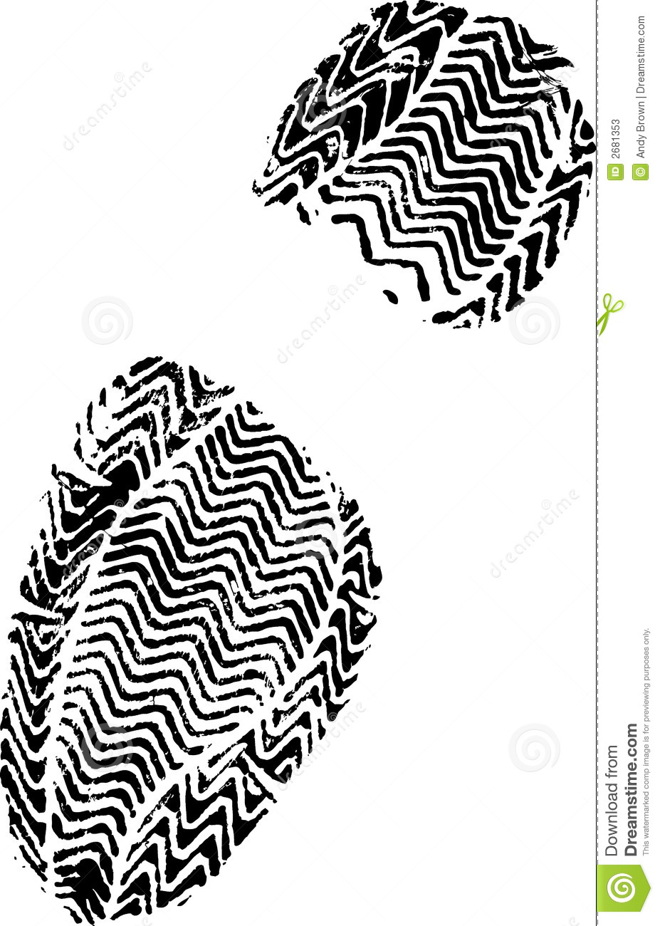 Running Shoe Print Clip Art