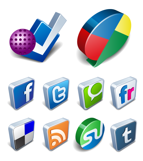 Social Media Icons Vector Free