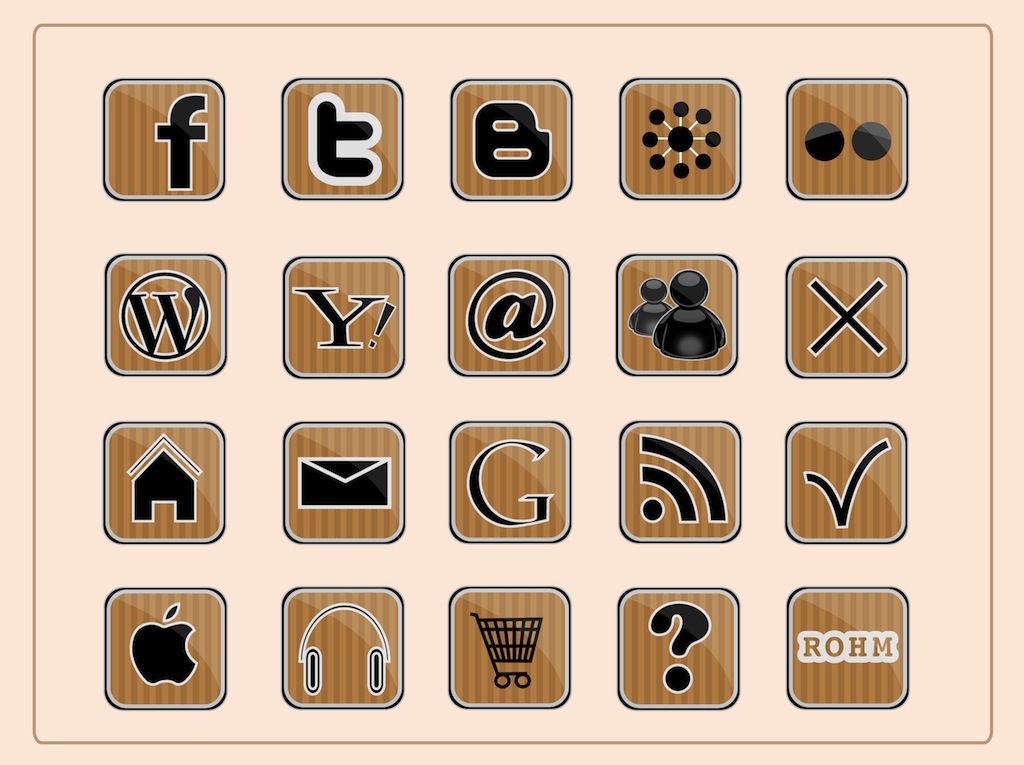 Social Media Web Icons Social Media Web Icons