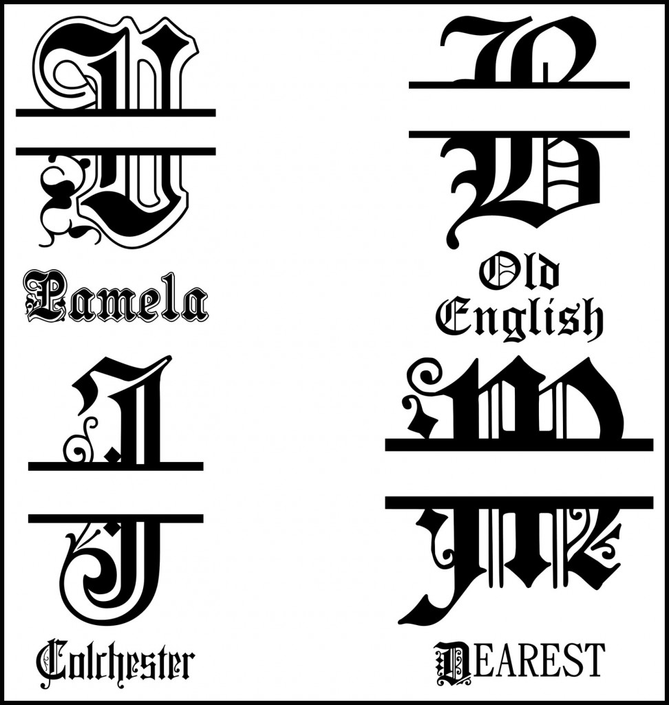 Split Letter Monogram Fonts Free Split Letter Monogram Fonts Free