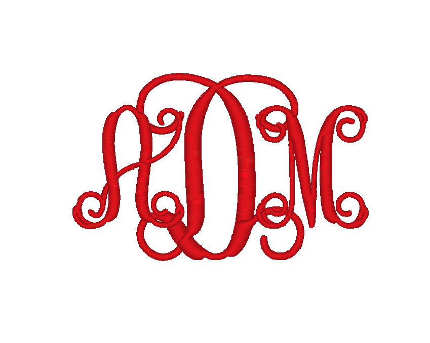 Split Letter Monogram Fonts