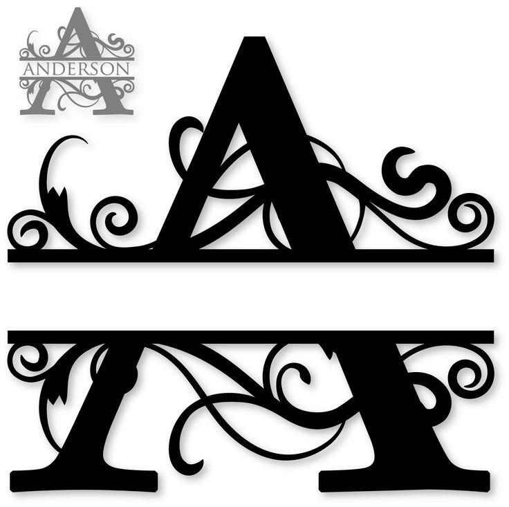 Split Letter Monogram