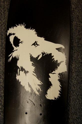 Spray-Paint Stencil Lion