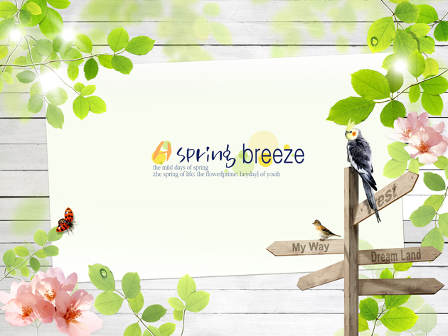 11 Spring Theme PSD Files Images