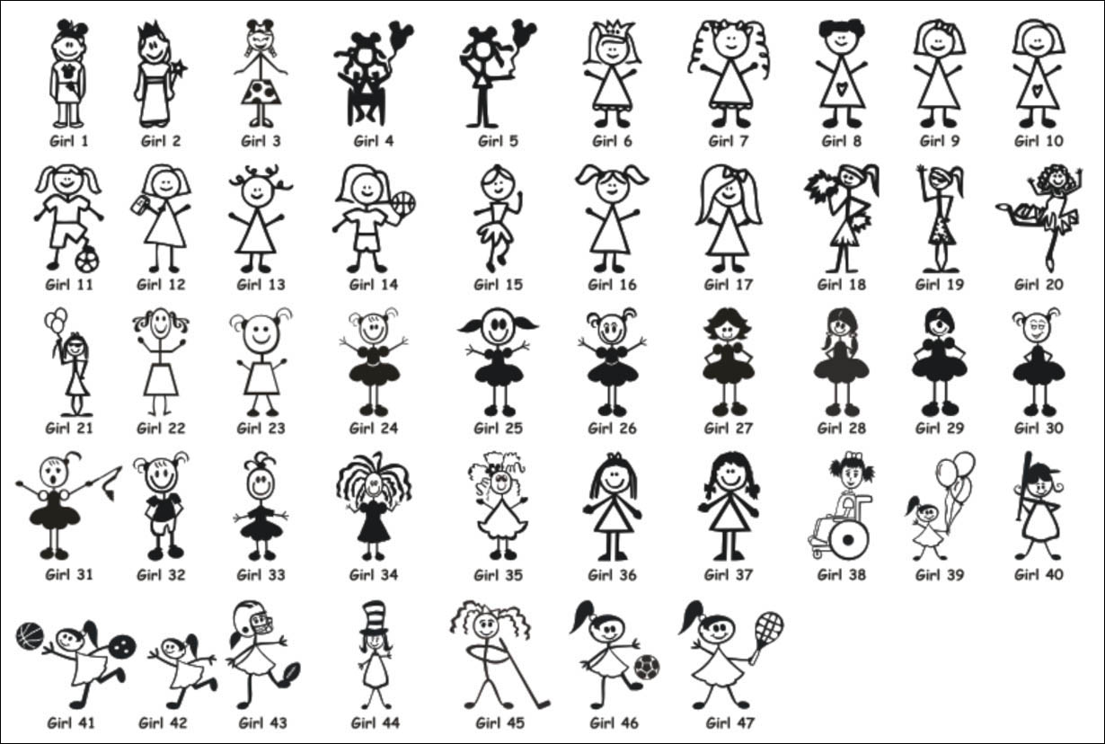 stick family clip art vector - photo #20