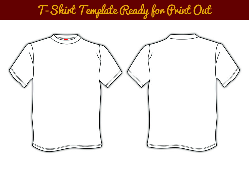 T-Shirt Template Print Out