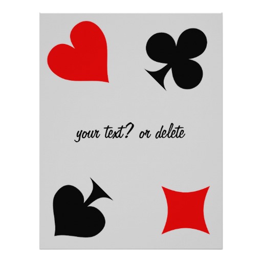 Template Playing Card Suits Template Playing Card Suits