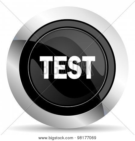 Test Button Icon Black