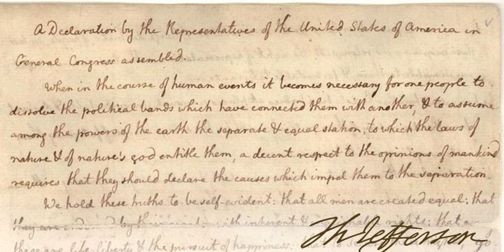 Thomas Jefferson Handwriting