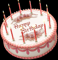 Happy Birthday Cake PSD