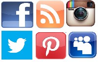 Social Media Facebook Twitter Instagram Icons