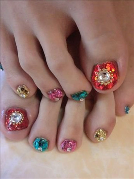 Toe Nail Art Design Ideas 2014