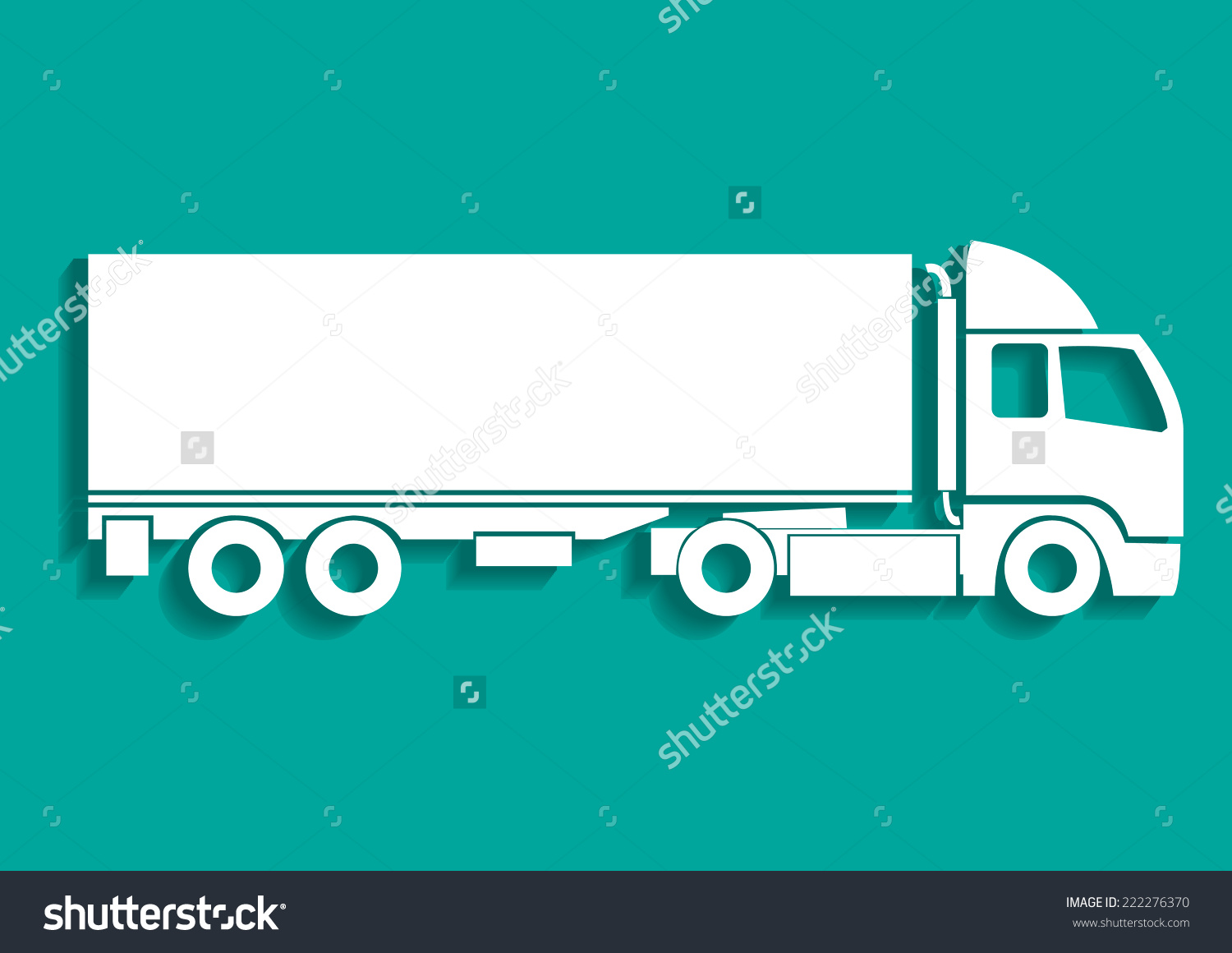 Truck Trailer Vector