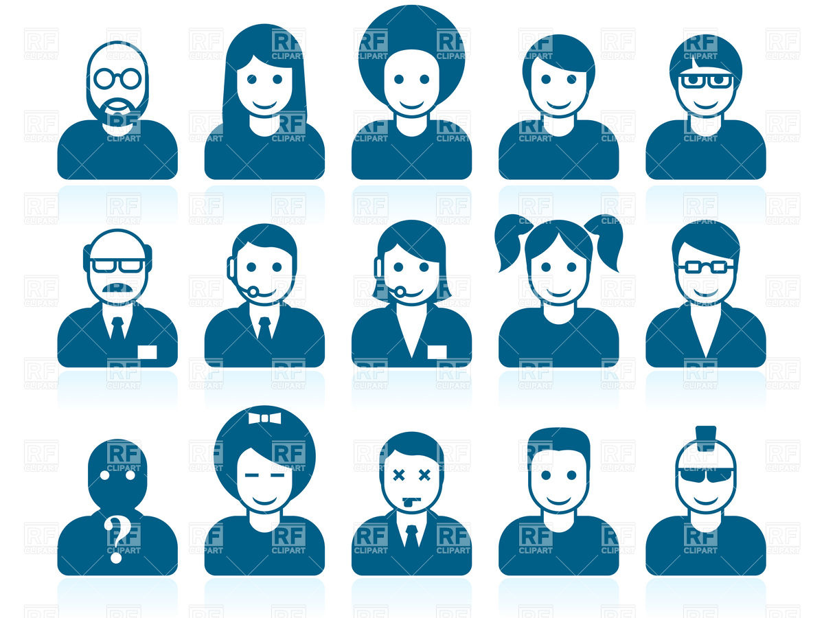 Vector Clip Art Avatar People Vector Clip Art Avatar People