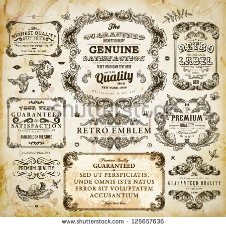 Victorian Vintage Design Elements