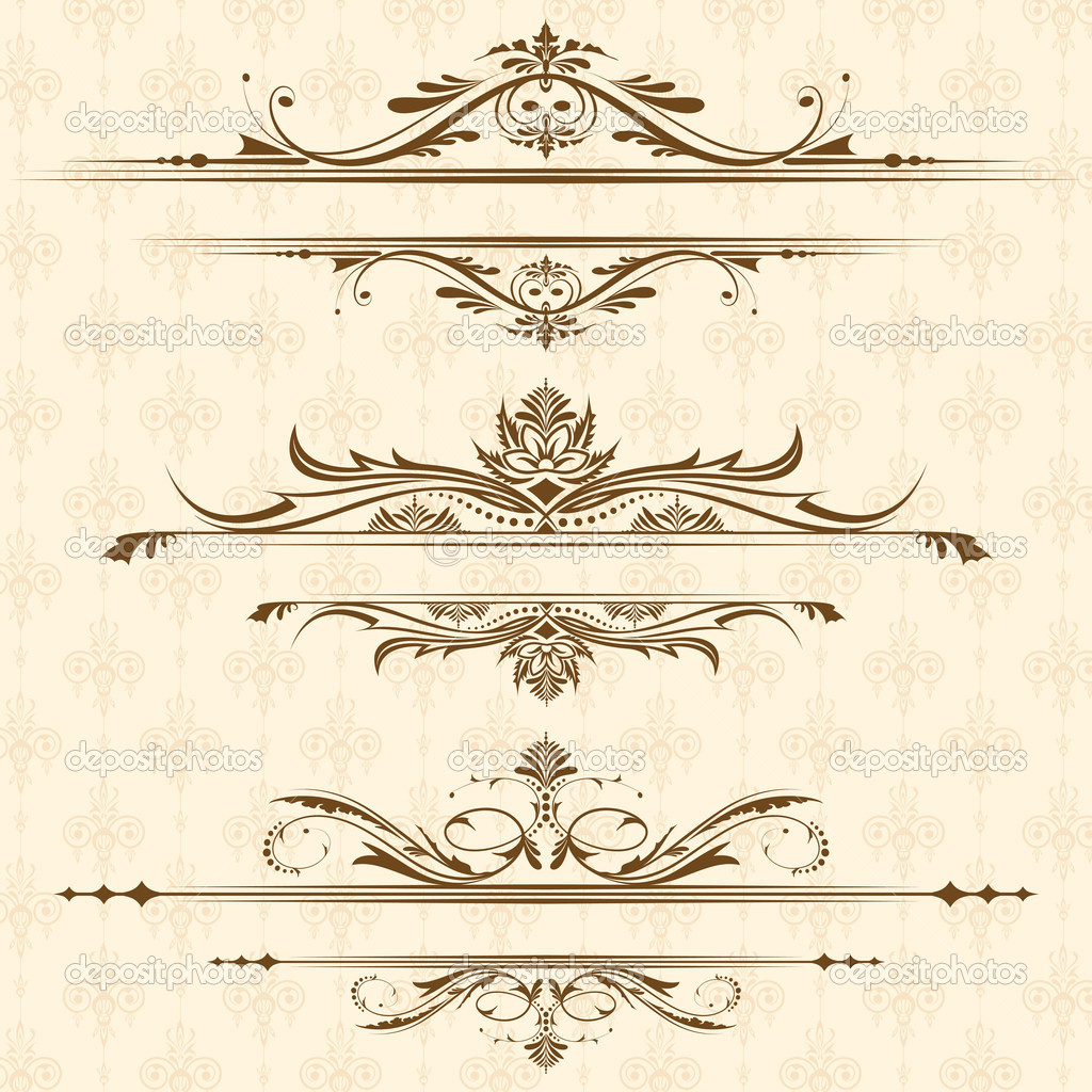 Vintage Floral Page Border