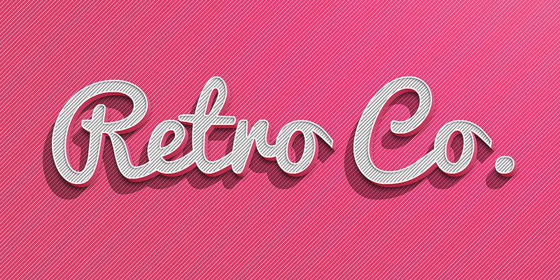 Vintage Text Effect Photoshop