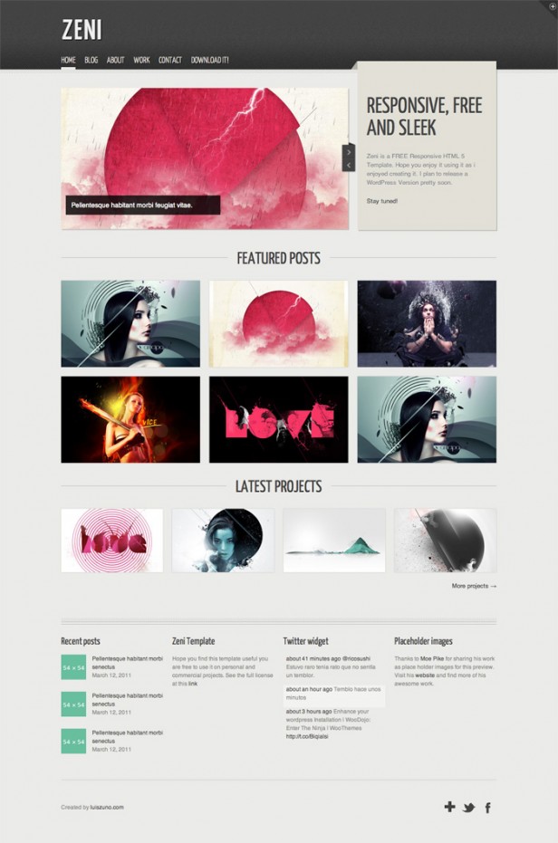 Web Responsive Website Templates PSD Free Download