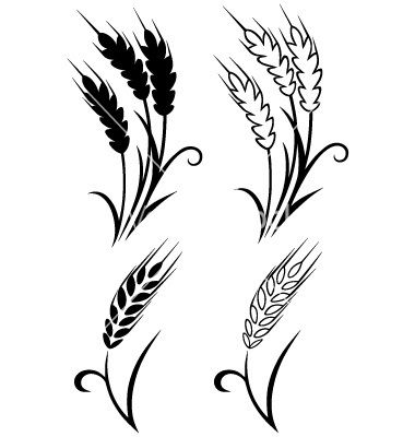 Wheat Silhouette Clip Art