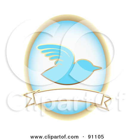 White Bird with Blue Oval Logo
