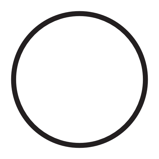 White Circle Icon Vector