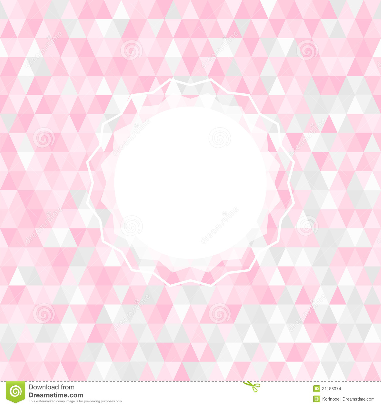 White Triangle with Transparent Background