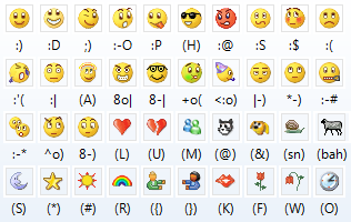 Windows Live Messenger Emoticons