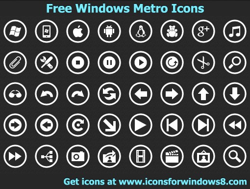 Windows Phone 8 Metro Icons