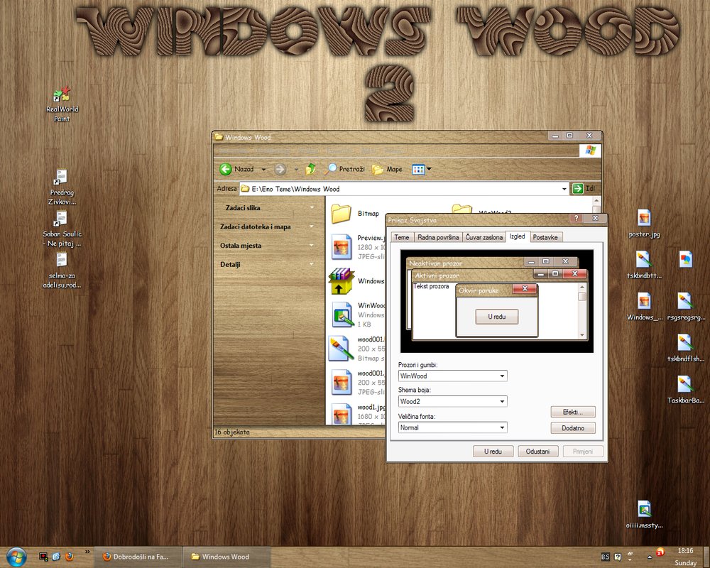 Wood Windows 7 Theme
