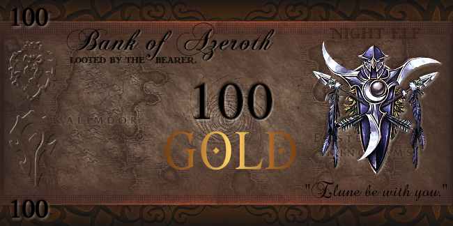 World of Warcraft Monopoly Money World of Warcraft Monopoly Money
