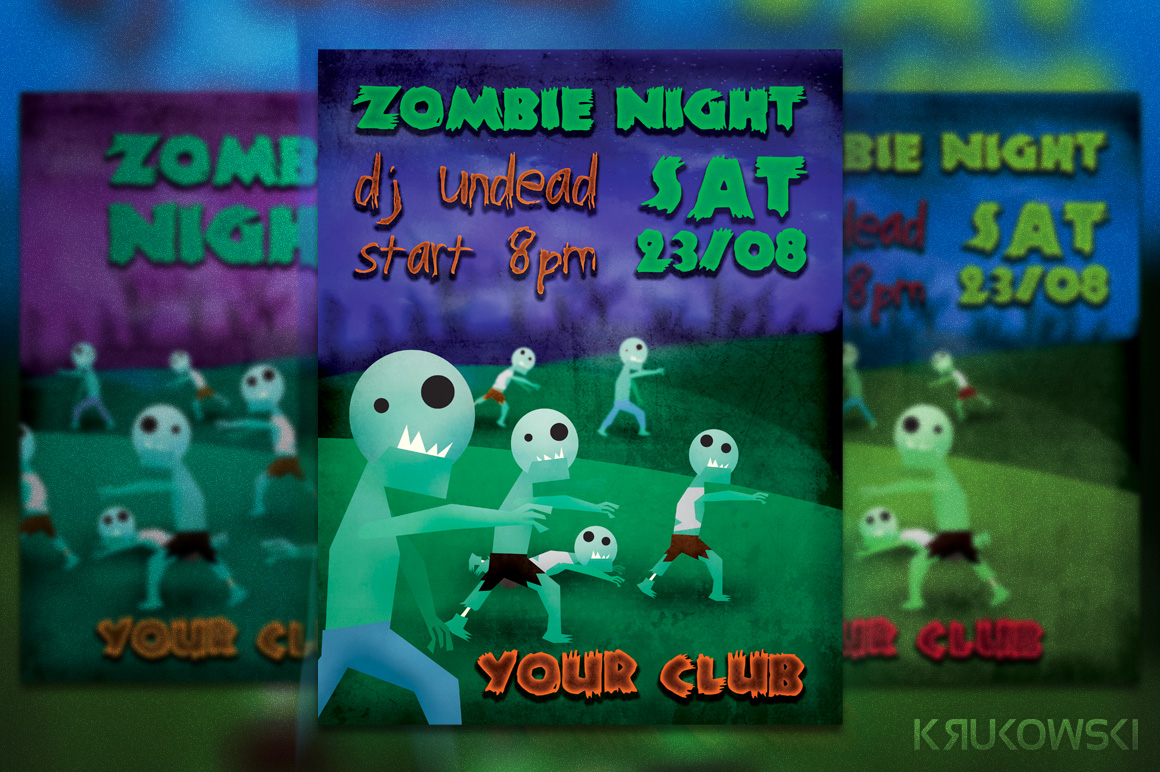 Zombie Flyer Free Template