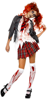 12 Girl Zombie PSD Images