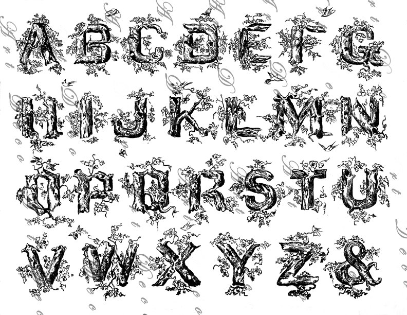 19th Century Letter Font