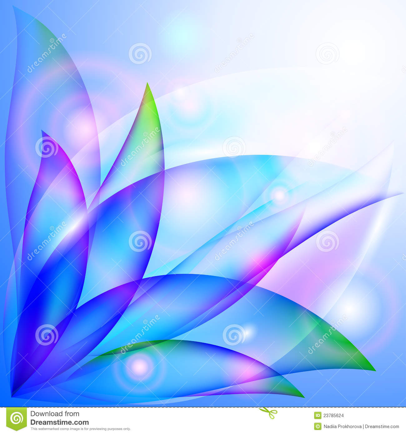 Abstract Fresh Floral Design