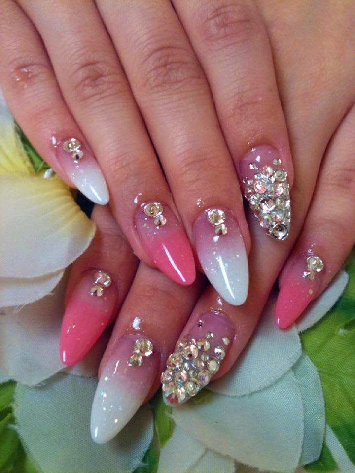 Acrylic Nail Designs with Rhinestones Acrylic Nail Designs with Rhinestones
