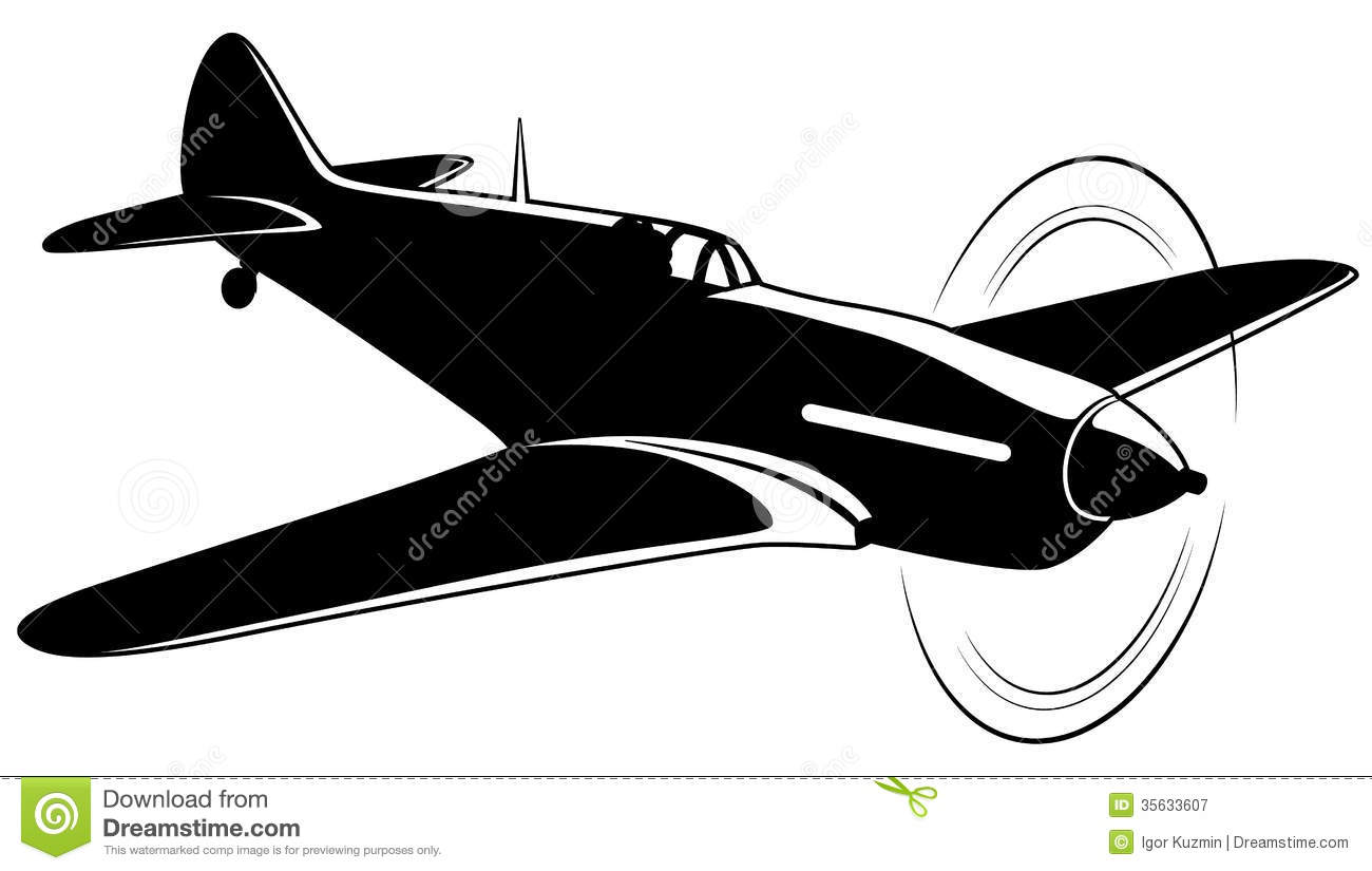 Airplane Silhouette Vector Free