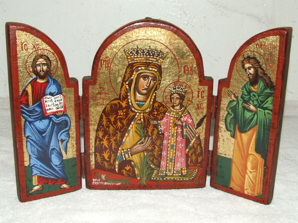 Antique Triptych Religious Russian Icons for Sale