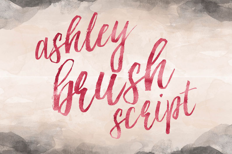 Ashley Brush Script Font Free Ashley Brush Script Font Free
